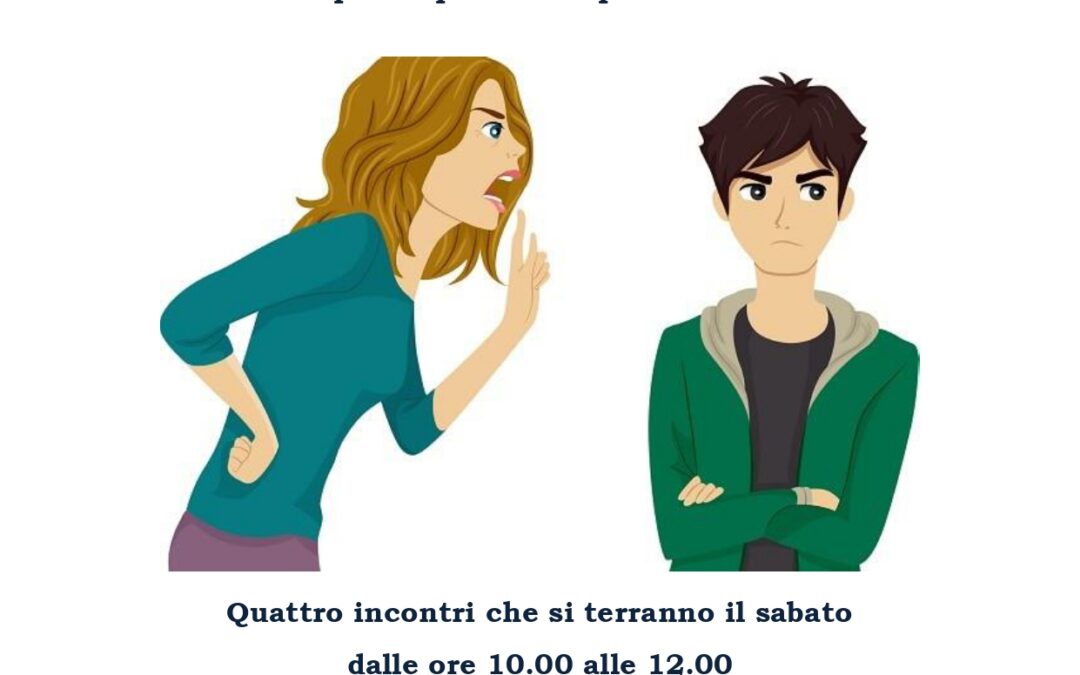 Incontri di gruppo per sostenere i genitori nella relazione con i figli adolescenti e affrontare i disagi derivati da questo periodo di pandemia