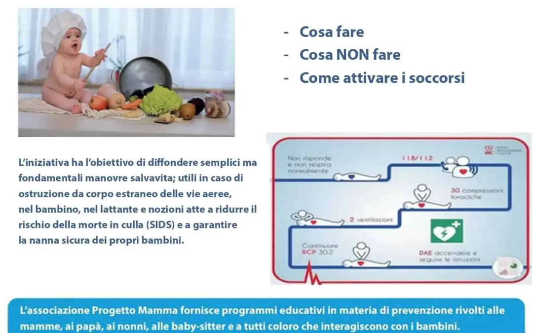 Manovre di Disostruzione Pediatrica delle vie Aeree – Incontro Formativo Gratuito – Festa della Mamma